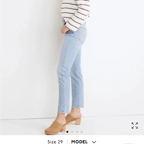 Madewell Perfect Vintage Jean in Fiore Wash Women Size 29 Straight Leg Blue - Picture 3 of 13
